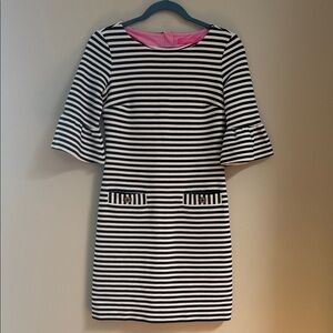 Lilly Pulitzer Striped Bell Sleeve Dress | Size XXS | Nautical‎ Chic